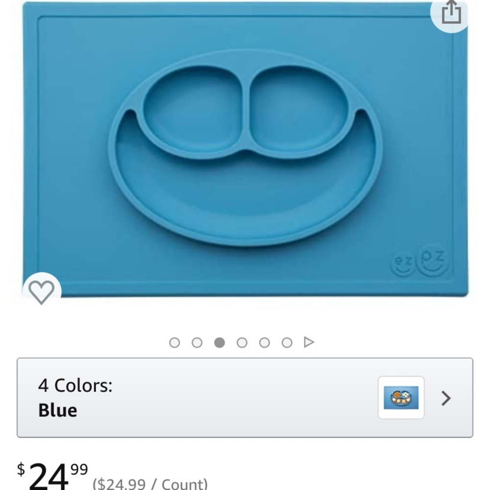 ezpz Happy Mat Silicone Suction Plate